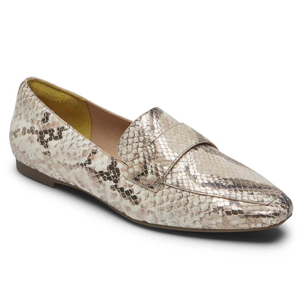 Rockport Womens Loafers Beige - Total Motion Laylani - UK 409-GHNYAL